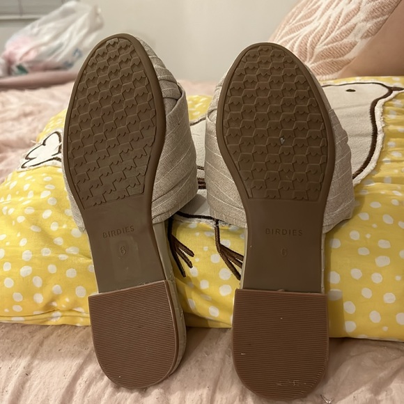 Birdies mule, khaki striped top, quilted songbird, NWOT, SZ 6 - Picture 4 of 5